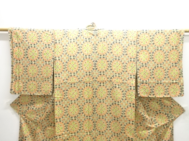  未使用品　華紋模様小紋着物